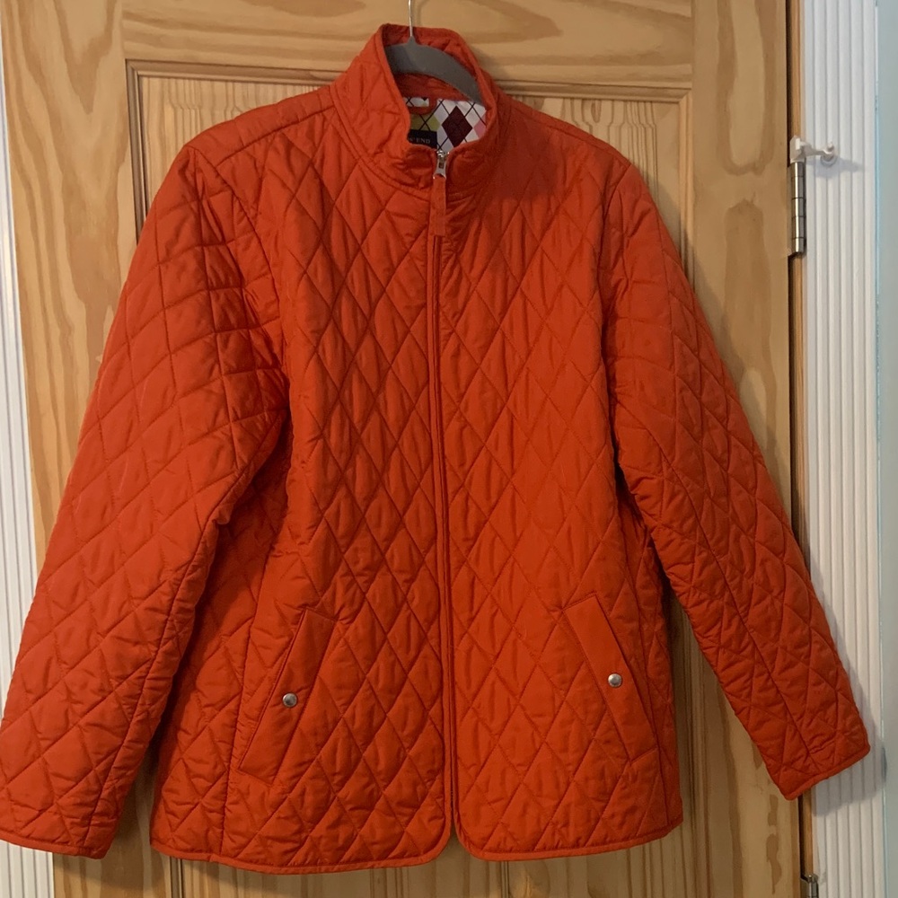 Lightweight Lands’ End Quilted Jacket size Large gently preowned